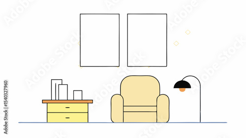 Modern Minimalist Living Room Interior Design