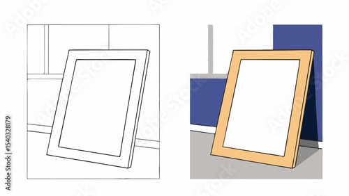 Blank Picture Frame Mockup