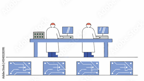 Technicians Working in a Cleanroom