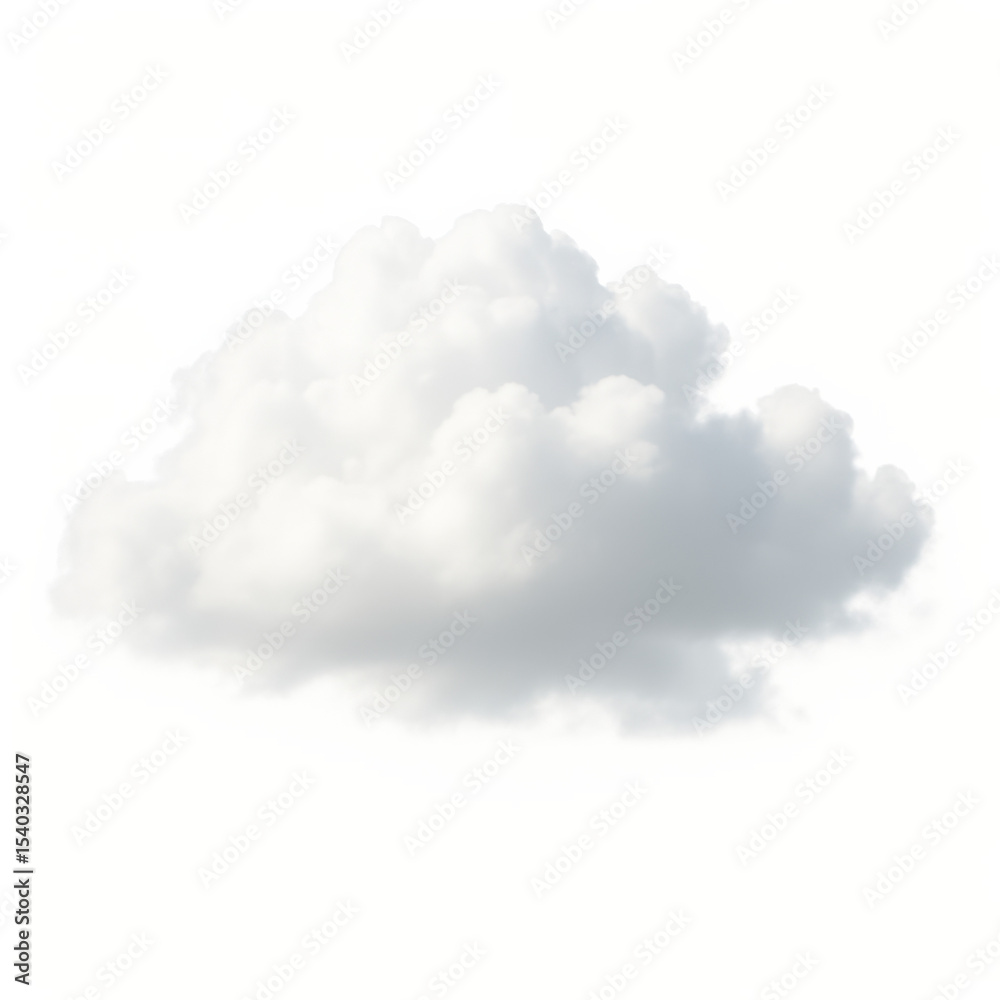 Fluffy white cloud isolated on white background Fluffy white cloud isolated on white background