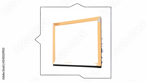 Blank Wooden Frame Mockup