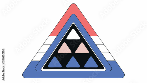 Abstract Geometric Triangle Pattern