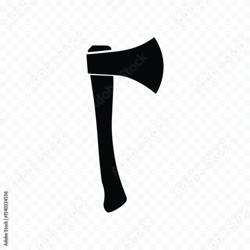 Simple axe silhouette icon graphic