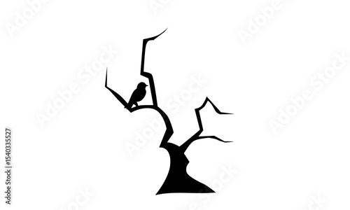 a bird setting on a tree branch