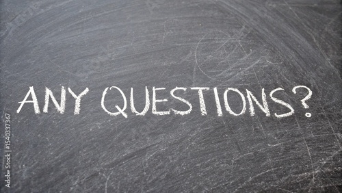 Any Questions? Chalkboard Inquiry