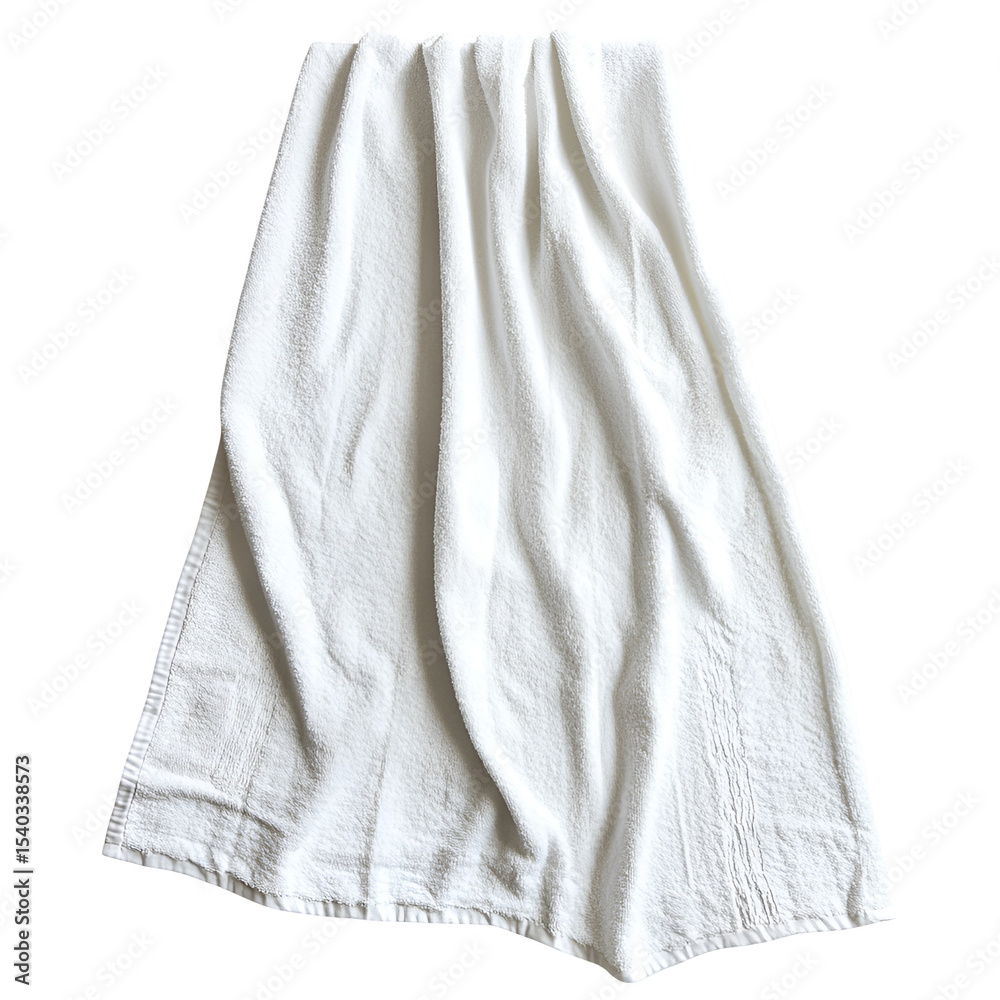 White Soft Fluffy Bath Towel, Texture, Fabric, Cotton, Clean White Soft Fluffy Bath Towel, Texture, Fabric, Cotton, Clean