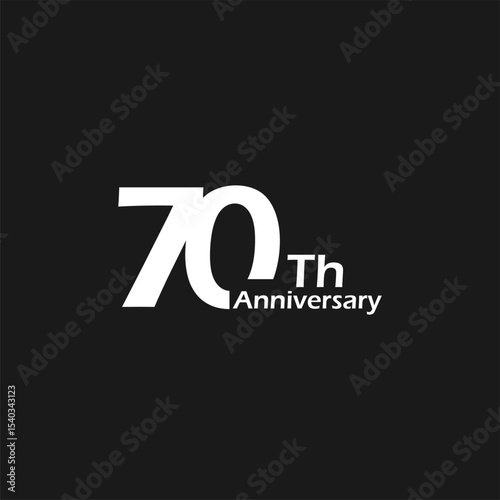 anniversary logo design, 70th anniversary, symbol, icon, party, logo design for 70th anniversary, vector, success, illustration, birthday, symbol, background, year, congratulations, greeting, invitati