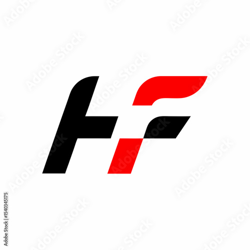 HF Lettermark Vector Logo Design for Tech & Sports. Free Download HF Lettermark Vector Logo Design for Tech & Sports. - GFXLoad