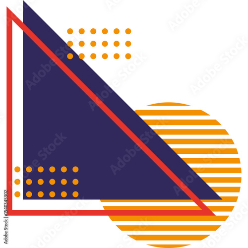 Memphis Geometric Shapes Element