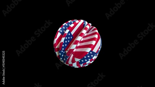Disc Rotation with Flag Texture