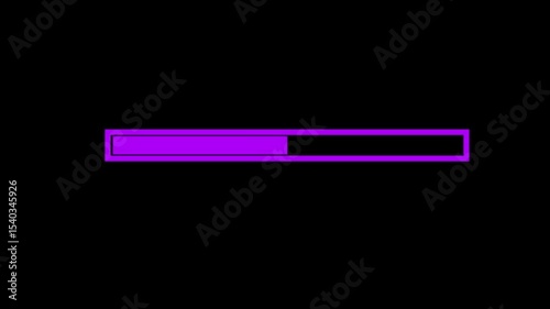 Loading bar downloading bar loading screen progress animation,0-100% , with alpha channel, isolated on background. 4K VIDEO . ANIMATION VIDEO LOADING BAR
