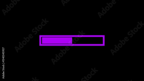 Loading bar downloading bar loading screen progress animation,0-100% , with alpha channel, isolated on background. 4K VIDEO . ANIMATION VIDEO LOADING BAR