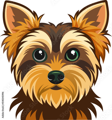 Yorkshire Terrier dog vector 