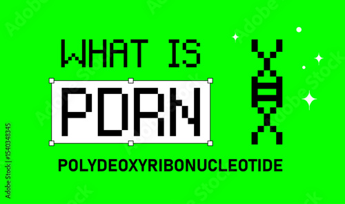 What is PDRN? Bold Pixel Art Style Explainer Design with Green Background