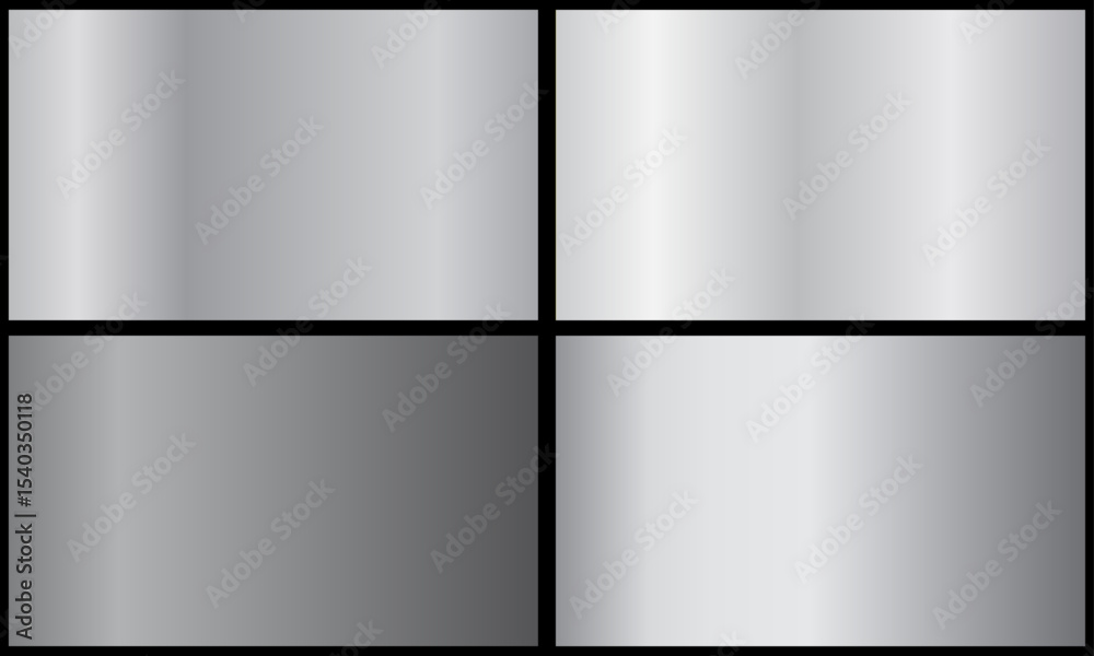 Silver background texture vector icon seamless pattern. Metallic gradient illustration gradation for backgrounds, banner interface. Brilliant plates with silver effect.
