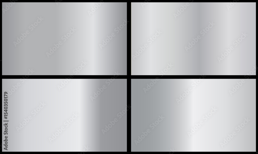 Silver background texture vector icon seamless pattern. Metallic gradient illustration gradation for backgrounds, banner interface. Brilliant plates with silver effect.