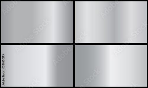 Silver background texture vector icon seamless pattern. Metallic gradient illustration gradation for backgrounds, banner interface. Brilliant plates with silver effect.