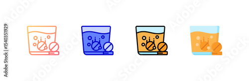 Effervescent icon set multiple style collection