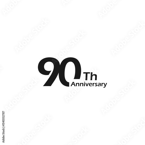 anniversary logo design, 90th anniversary, symbol, icon, party, logo design for 90th anniversary, vector, success, illustration, birthday, symbol, background, year, congratulations, greeting, invitati