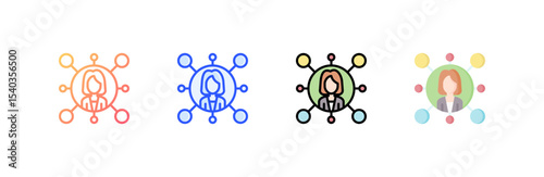 Skill icon set multiple style collection