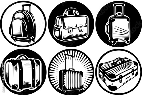vector illustration of a bag