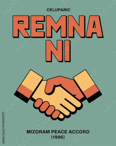 Remna Ni Mizoram Peace Accord Handshake Unity Agreement Day