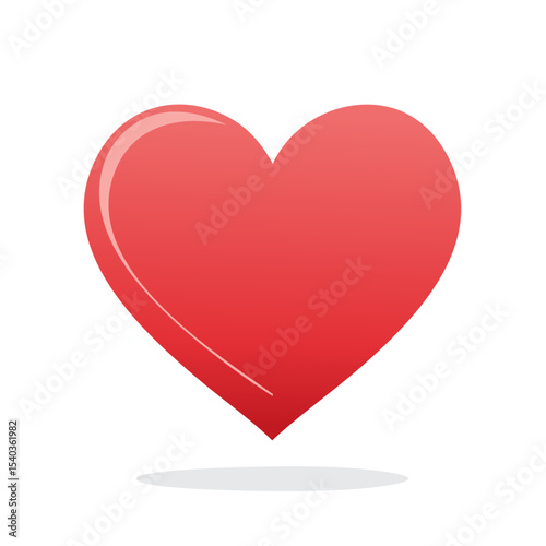Glossy Red Heart Symbol on Black Background Love Icon Heartbeat Valentine Romance Romantic Greeting Minimal Simple