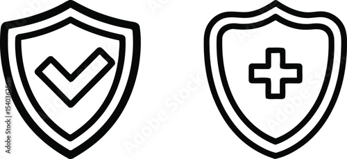 Unbreakable shield icon security protection safety symbol logo guard badge secure