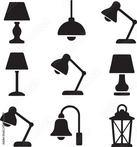 Set of lamps