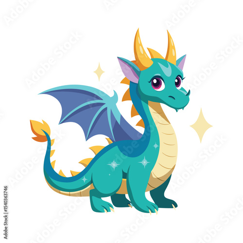Magic book dragon