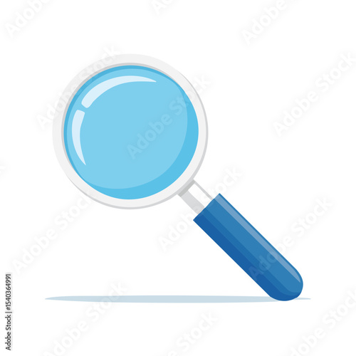 Magnifying glass investigation tool object for search concept looking closer examination finding details exploration discovery finding