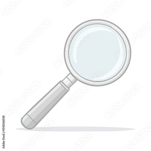 Magnifying Glass Tool for Discovery and Investigation Concept on Black Background
