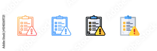 Compliance icon set multiple style collection