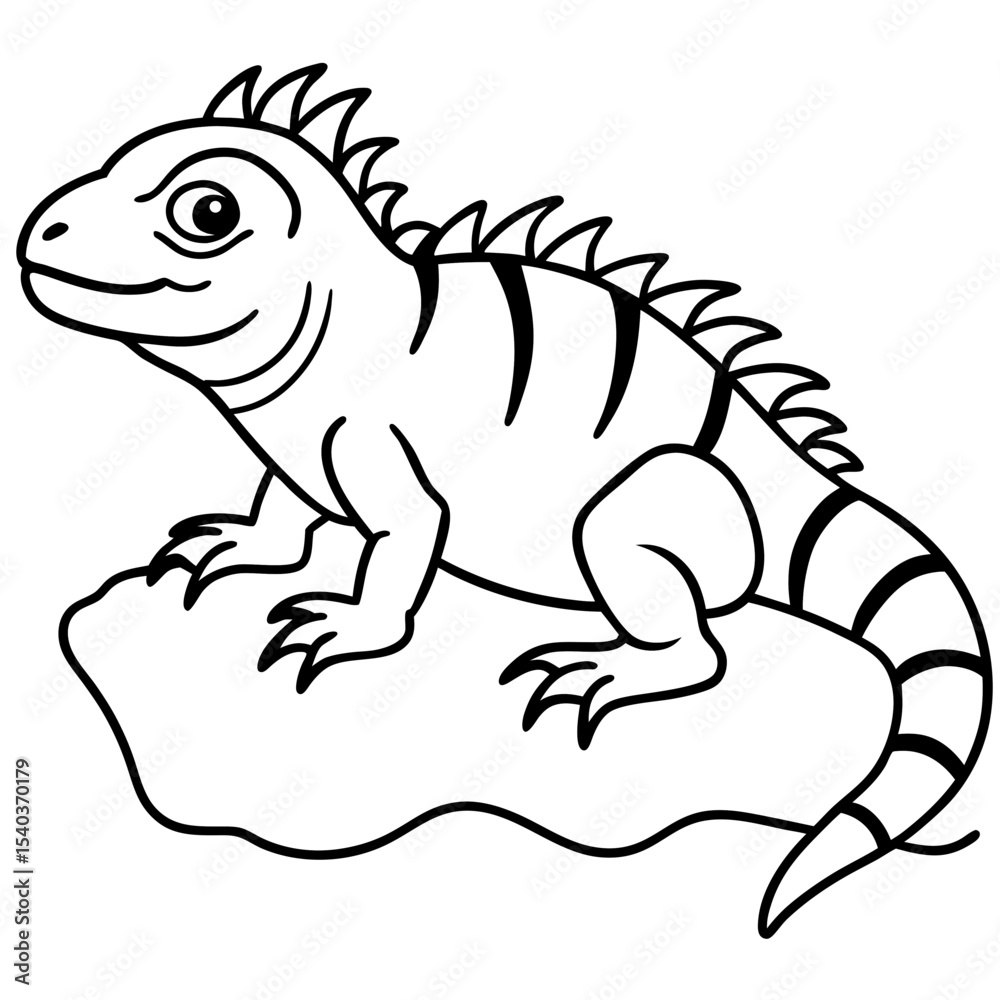 Fototapeta premium Kawai Iguana Rock Crawl