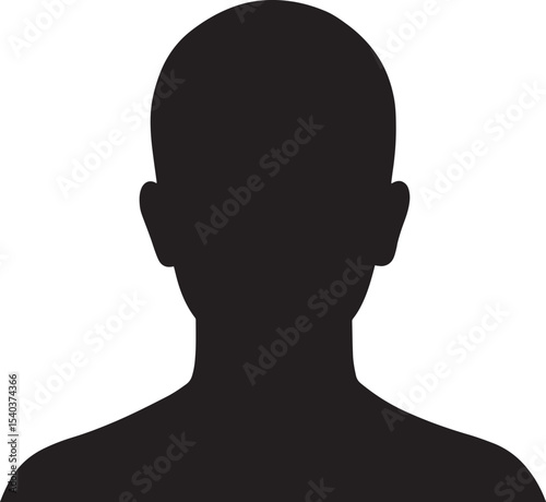 Silhouette of a Person A Generic Human Profile Illustration