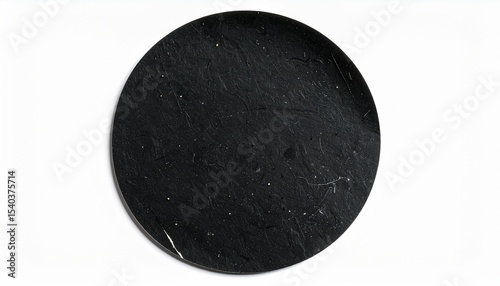 Wallpaper Mural Black old scratched round paper sticker isolated on white background Torontodigital.ca