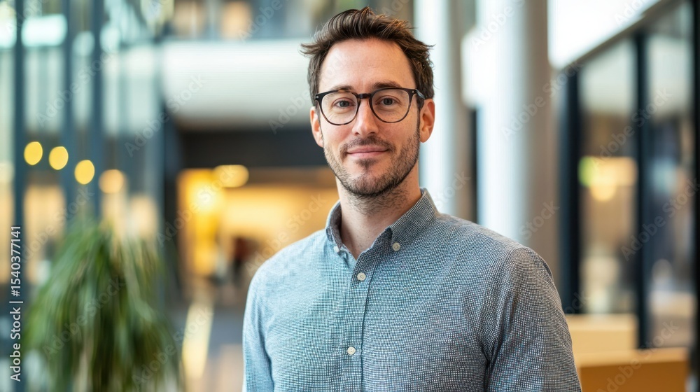 Obraz premium resource planning manager developing long-term resource strategies to support business growth and project success