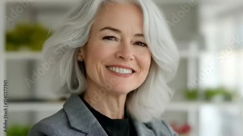 Smiling mature businesswoman portrait.