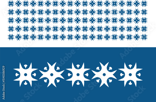 Abstract Starburst Geometric Seamless Solid Pattern