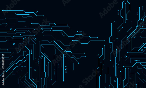 vector futuristic circuit board , Electronic motherboard , Communication and engineering concept , Hi-tech digital technology concept