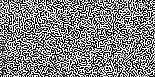 Abstract Reaction-diffusion Turing pattern natural texture gray gradient color scheme. Linear design with biological algorithm psychedelic background. Reaction-diffusion or truing patter	