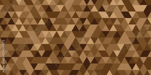 Abstract Geometric Pattern in Shades of Brown