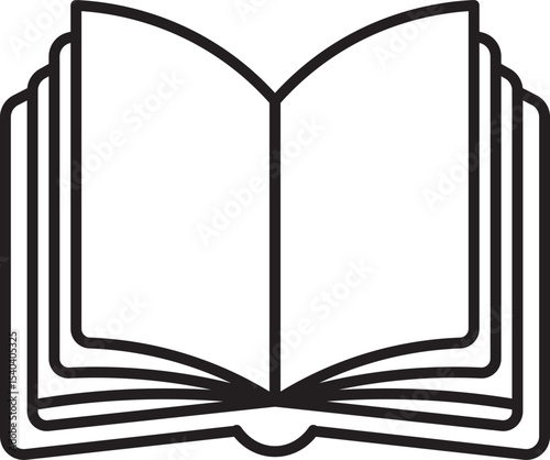 Open book line icon , 