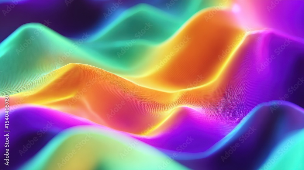 Fototapeta premium Abstract vibrant, flowing, colorful, textured surface