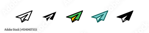 Paper Plane multiple icon