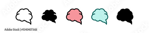 Brain multiple icon
