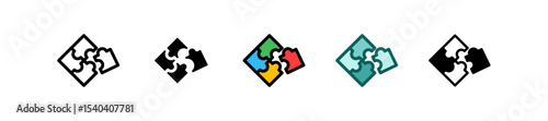Puzzle multiple icon