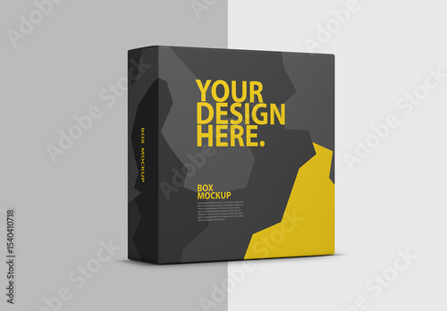 Square Box packaging mockup