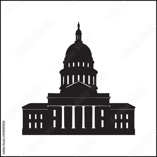 Austin Capitol minimalist silhouette icon