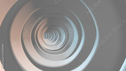 3D circle Tunnel loop animation